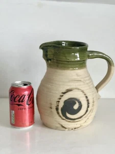 Vintage Moffat Pottery Pitcher Jug By Gerrard T Lyons Rustic LARGE 22cm - Picture 1 of 8