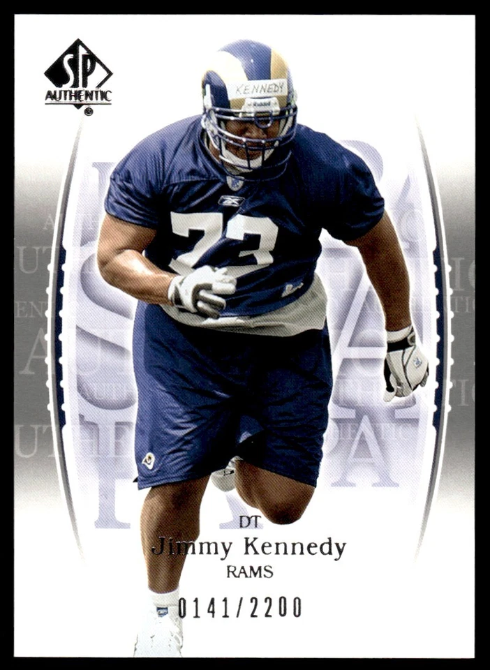2003 SP Authentic Jimmy Kennedy Rookie 0141/2200 St. Louis Rams #112 R23 - Image 1 of 2