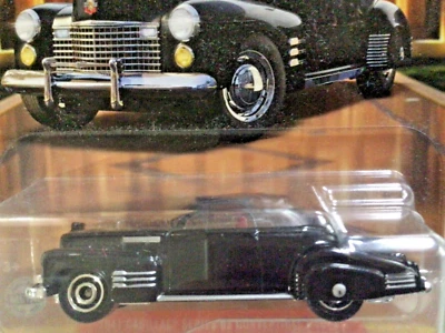 火柴盒 1941 凯迪拉克系列 62 可转换黑色沃尔玛独家 1/6 — 第 1/4 张图片