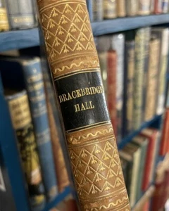 1850 Washington Irving : Bracebridge Hall: Half Leather Binding - Picture 1 of 6