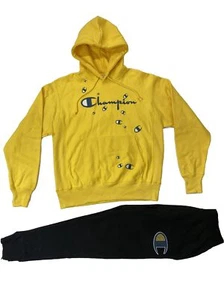 Champion Herren 2P Set 100%AUTHENTISCH Größe Medium Hoodie & Hose MEHRFARBIG - Bild 1 von 11