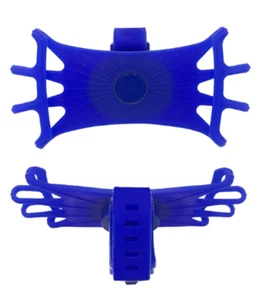 Blue Bicycle MTB Bike Handlebar Silicone Mount Holder for Cell Phone GPS - Picture 1 of 3