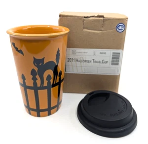Taza de viaje Longaberger Pottery Halloween #32033 - Imagen 1 de 6