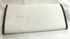 Car Armrest Cover Tesla Model 3 Y PU Leather Center Console Cover WHITE - Picture 1 of 4