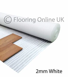 15m2 - 2mm Acoustic Comfort White Underlay - Wood / Laminate Flooring - Cheap - Picture 1 of 1
