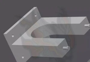 Montaje en pared Thor Hammer - Accesorio de pantalla impreso en 3D a un solo color - Imagen 1 de 3