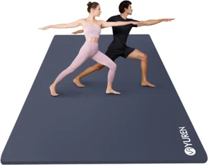 Large Yoga Mat 2/5 Inch Thick Exercise Mat for Men Women, 6'x4' Extra Wide - Picture 1 of 7