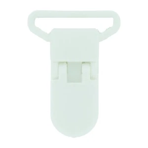 Plastic KAM Suspender Clips - 25 - 1 INCH - Clip Soother/Pacifier/Paci/MAM - Picture 1 of 39