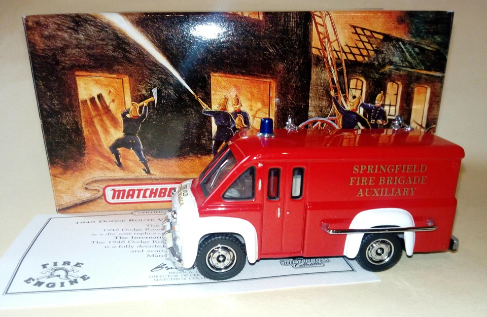 Matchbox Models of Yesteryear MOY YFE16 1948 Dodge Route Van Fire Fighter OVP - Bild 1 von 1