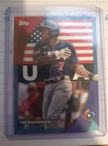 Tim Anderson 2023 Topps Series 2 World Baseball Classic Insert Blue Parallel... - Picture 1 of 2
