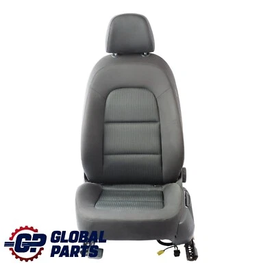 Audi A4 B8 Front Seat Interior Cloth Left N/S Fabric Soul Black 8K0881805CM - Image 1 of 4