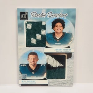 2024 Donruss Rookie Sweaters #RHD-PHI Johnny Wilson & Will Shipley Dual Patch - Picture 1 of 2
