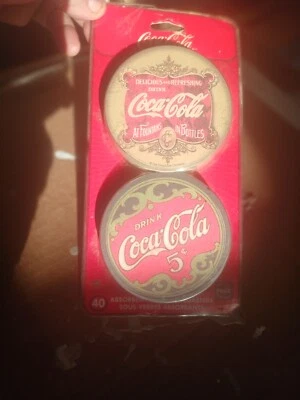 COCA COLA DISPENSABLE COASTERS (40 INCLUDED) - Image 1 of 2