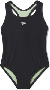 Speedo Girl's Swimsuit One Piece Closed Racerback size 4 NWT - Picture 1 of 4