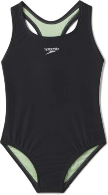 Speedo Girl's Swimsuit One Piece Closed Racerback size 4 NWT - Image 1 of 4