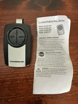 Chambelain KLIK3U Universal 2-Button Garage Door Remote - Image 1 of 4