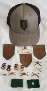 WWII US Army 13th Infantry Regiment Crest Hat Patches Pins 16 pcs 1st Infantry - Picture 1 of 20