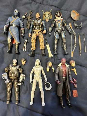 Marvel Legends Avengers Movie Figure Lot Taskmaster Zemo Killmonger Crossbones Cover