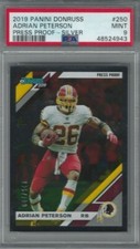 2019 PANINI DONRUSS #250 ADRIAN PETERSON PSA 9 MINT PRESS PROOF SILVER #026/100