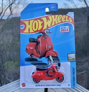RARE 2024 Hot Wheels 1966 Vespa 90 SS Super Sprint Scooter 71/250 Motorcycle Car - Picture 1 of 3