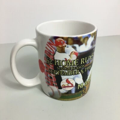 Mark McGwire St. Louis Cardinals кружка кофе чашка 62 Home Run 8 сентября 1998 - Изображение 1 из 4