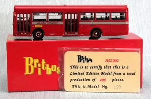 BRITBUS AS2-002  1:76 AEC SHORT  SWIFT BUS LONDON TRANSPORT  MBF SPECIAL BOXED - Picture 1 of 14
