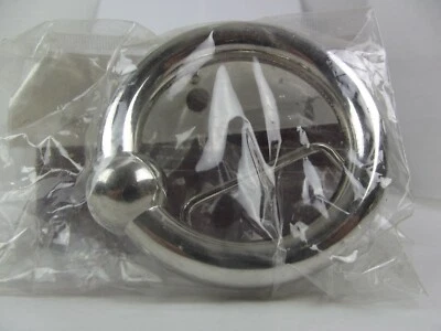 New Belt Buckle Captive Nose Septum Ring Zink Alloy Chrome Plated - Image 1 of 2