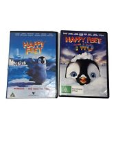 Happy Feet 1 & 2 DVD 2 x Movie Bundle Kids Family Animation Bundle Of 2