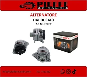 Alternatore ORIGINALE BOSCH per FIAT Ducato 2.3 MULTIJET - Foto 1 di 1