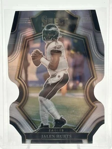 2022 Select Jalen Hurts Eagles #179 Premier Level nero e verde Prizm fustellato - Foto 1 di 2