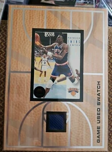 Hobby Box NY Knicks Patrick Ewing Game Used Super Swatch w/ 93-94 Skybox card  - Picture 1 of 5