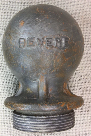 Old post Top 3” Finial Cannon Ball Flag Pole 2” Pipe Vintage Revere Aluminum #1 Cover