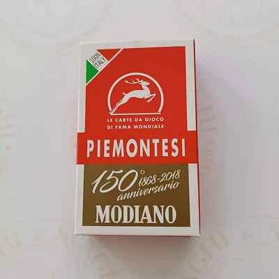 CARTE DA GIOCO MODIANO PIEMONTESI 150° ANNIVERSARIO ROSSO (MO300109)