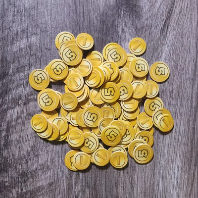 2021 Super Mario the Game of Life - Replacement Coins - Image 1 of 3