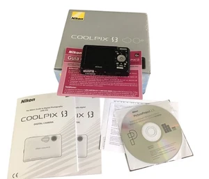 Nikon Coolpix S3 Digital Camera Parts Only Cd And Instructions AS IS N - Picture 1 of 1