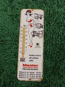 Koehring Master Vintage Style Thermometer Plate merchandise adv Non Porcelain - Picture 1 of 11