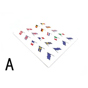 Adesivo Bandiera Nazionale Europea Piccola Decalcomanie Decorative per Camion Trattore 1/14 RC - Foto 1 di 8