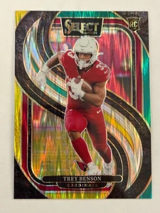 2024 Panini Select - Trey Benson (RC) #198 - Green Yellow Shock Prizm - Cards - Picture 1 of 2