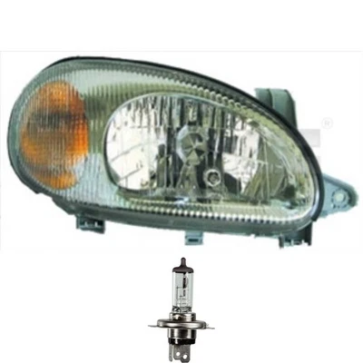 Scheinwerfer links Grau H4 für Daewoo Lanos KLAT inkl. Osram Lampen - Bild 1 von 3