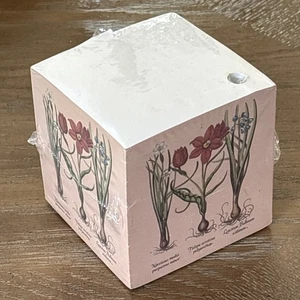 1991 Botanical Garden Note Cube Paper Antique Prints Current NEW SEALED READ - Picture 1 of 9