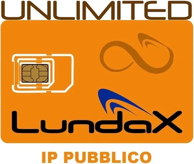 LUNDAX ® SIM ILLIMITATA DATI e VOCE 5G/4G - L'unica Vera illimitata, Non si Ferma