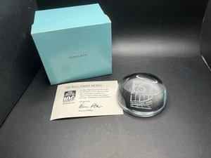 Tiffany & Co The Wall Street Journal Glass Paperweight - Picture 1 of 5
