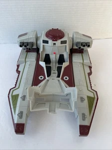 Star Wars Republic Fighter Tank The Clone Wars Hasbro 2009 Red Light Works - Picture 1 of 8