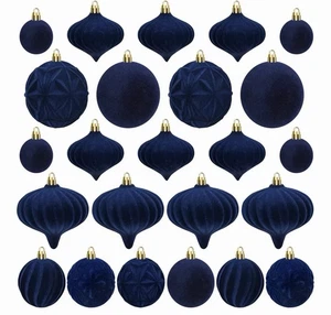 46 Teile Weihnachtsschmuck beflockt  - Bild 1 von 3