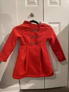 Cat and Jack Girls' XS 4/5 Red Jacket With Pockets And Buttons - Picture 1 of 5