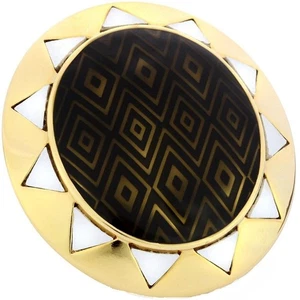 House of Harlow 1960 giant sunburst gold tone cocktail ring NWT - sz 6 7 8 - Picture 1 of 6