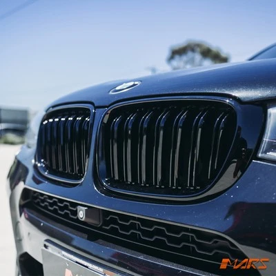 Gloss Black M Style Front Bumper Bodykit Grille Grill for BMW X3 F25 LCI X4 F26 - image 1 of 4