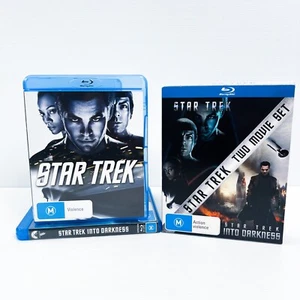 Star Trek / Star Trek: Into Darkness | Double Pack (Blu-ray 2009) Action Sci-Fi - Picture 1 of 14