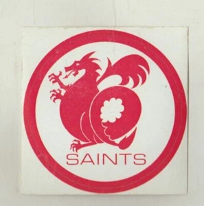 . ST GEORGE DRAGONS -ILLAWARRA SAINTS STICKER NEW Size 8cm Diam - Bild 1 von 2