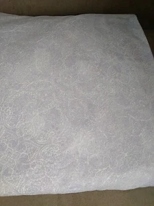 Charisma Lavender White Queen One Flat Sheet Microfiber Polyester - Picture 1 of 12